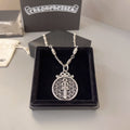 Chrome Hearts Round Cross Relief Medallion Necklace - album image 1