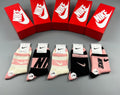 Nike pink black graphic mix socks, image 1