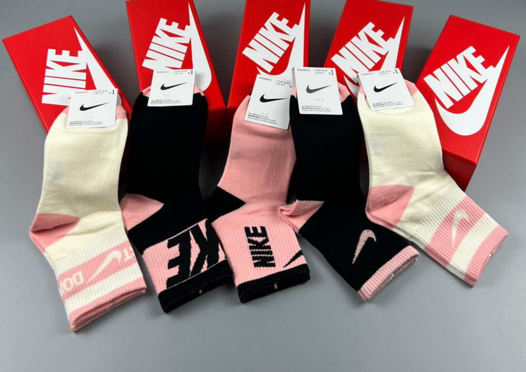 Nike pink black graphic mix socks, image 7