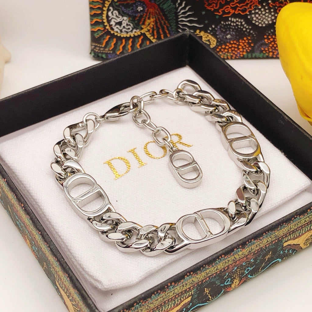 Dior Silver-Tone CD Curb Bracelet - product image 2