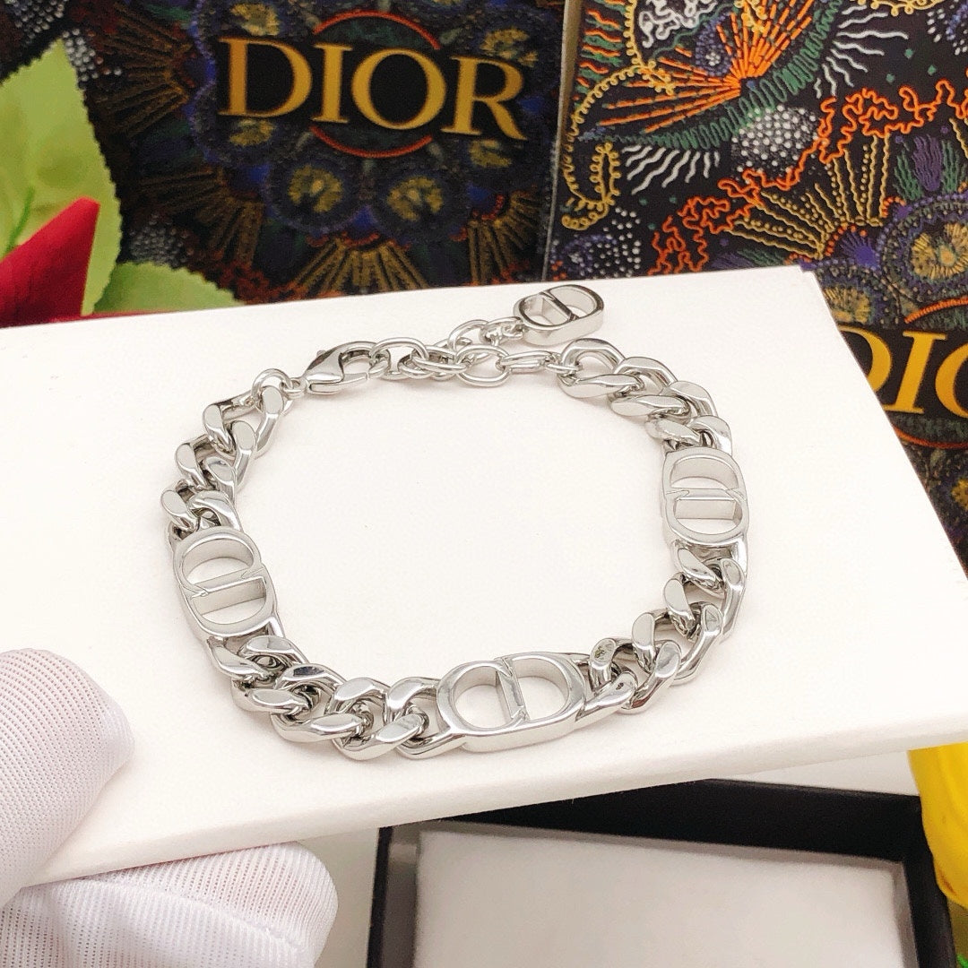 Dior Silver-Tone CD Curb Bracelet - product image 3