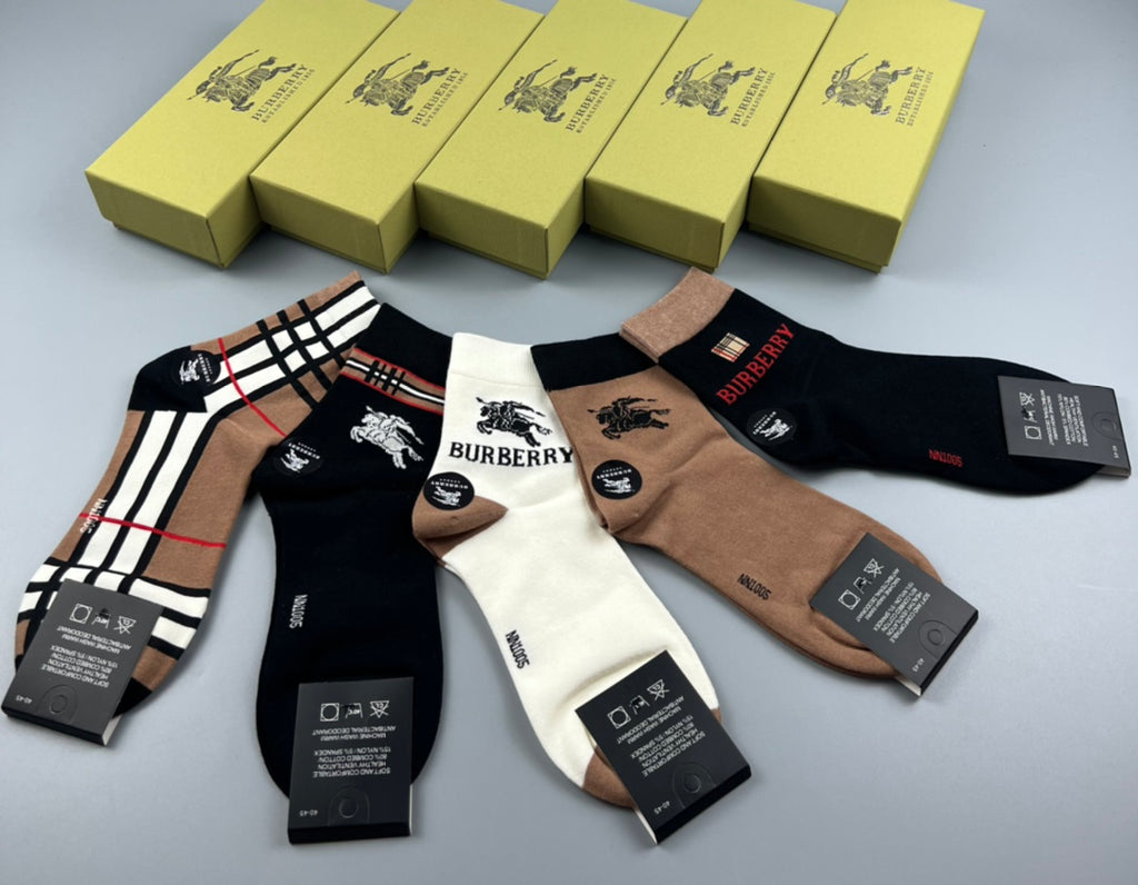 Burberry check and knight crew socks - view 4