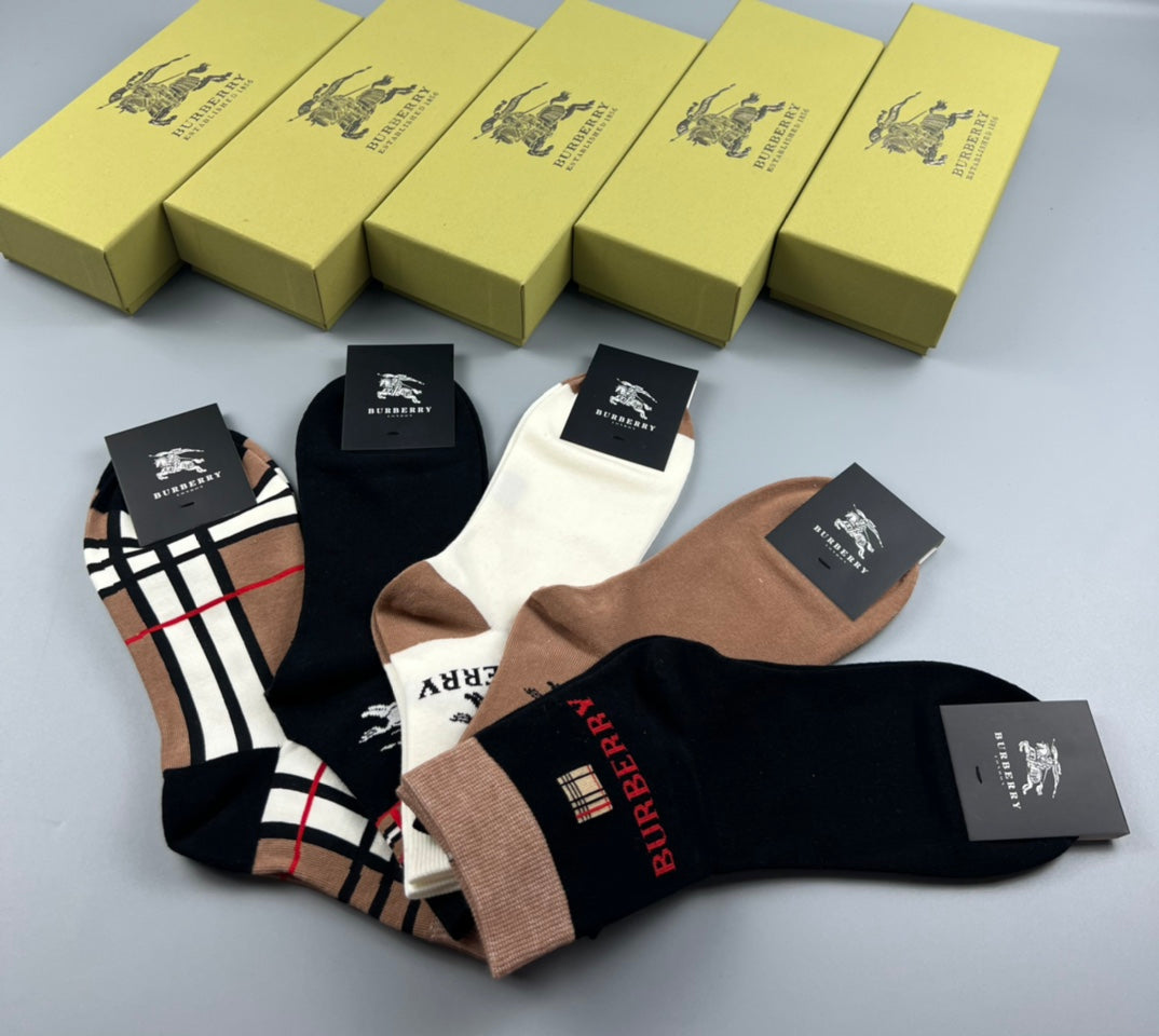 Burberry check and knight crew socks - view 6