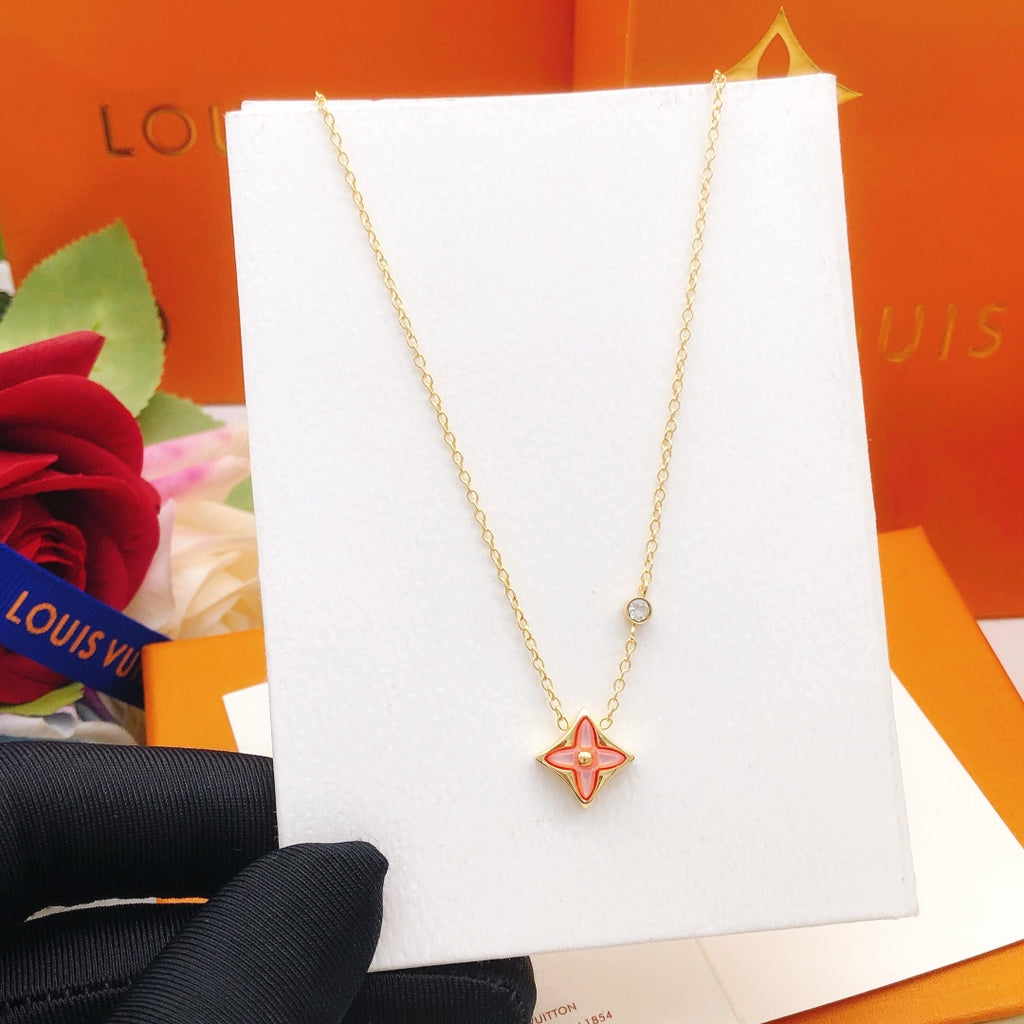Louis Vuitton Pink Mother-of-Pearl Necklace - album image 6