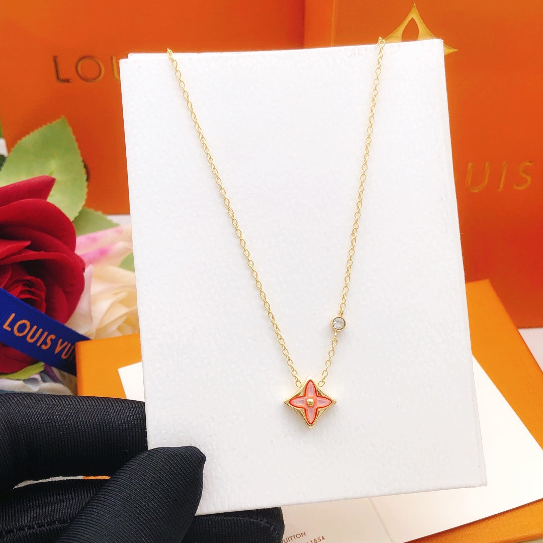Louis Vuitton Pink Mother-of-Pearl Necklace - album image 6