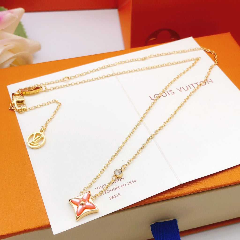 Louis Vuitton Pink Mother-of-Pearl Necklace - album image 5