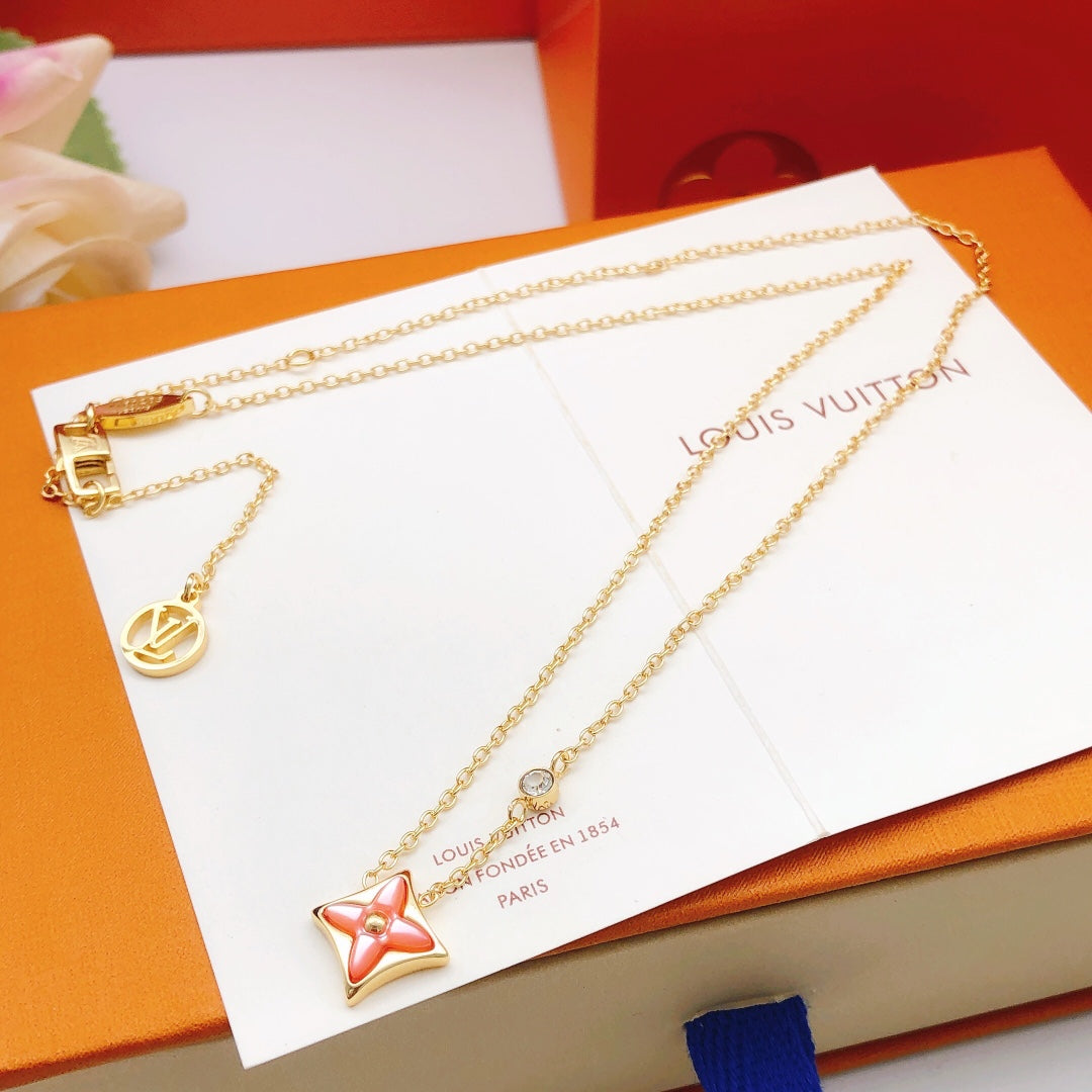 Louis Vuitton Pink Mother-of-Pearl Necklace - album image 5