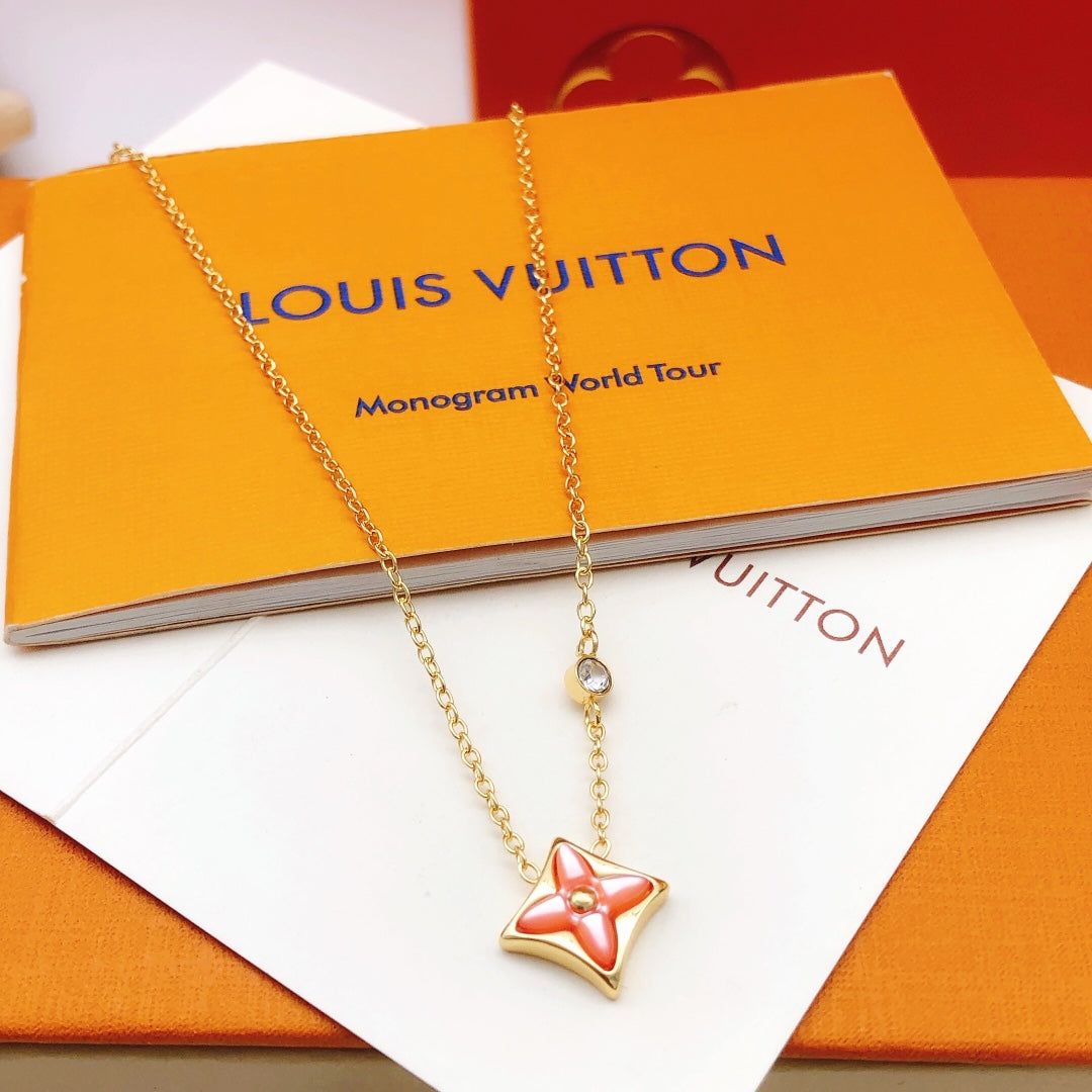 Louis Vuitton Pink Mother-of-Pearl Necklace - album image 1