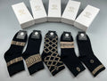 Versace geometric greek key crew socks - view 1
