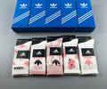 Adidas Pink Graphic Socks with Logo Detail - 5-Pair Box - image 1