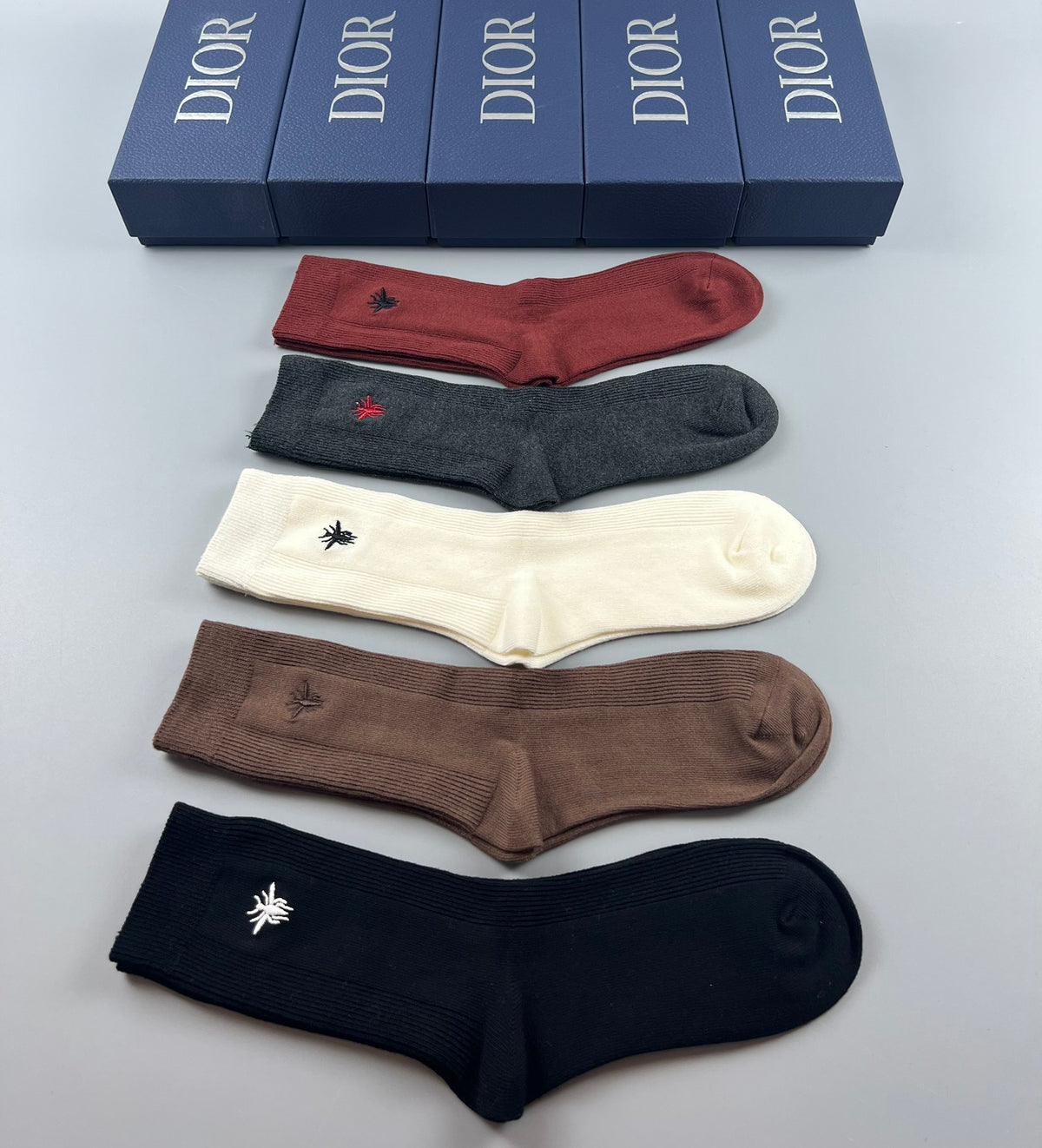 Dior small bee ribbing crew socks - view 9
