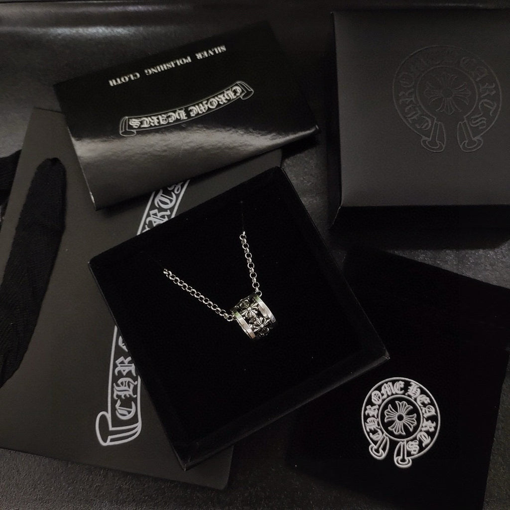 Chrome Hearts Small Engraved Pendant Necklace - album image 1