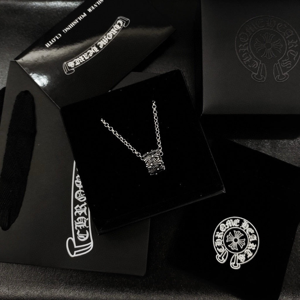 Chrome Hearts Small Engraved Pendant Necklace - album image 2