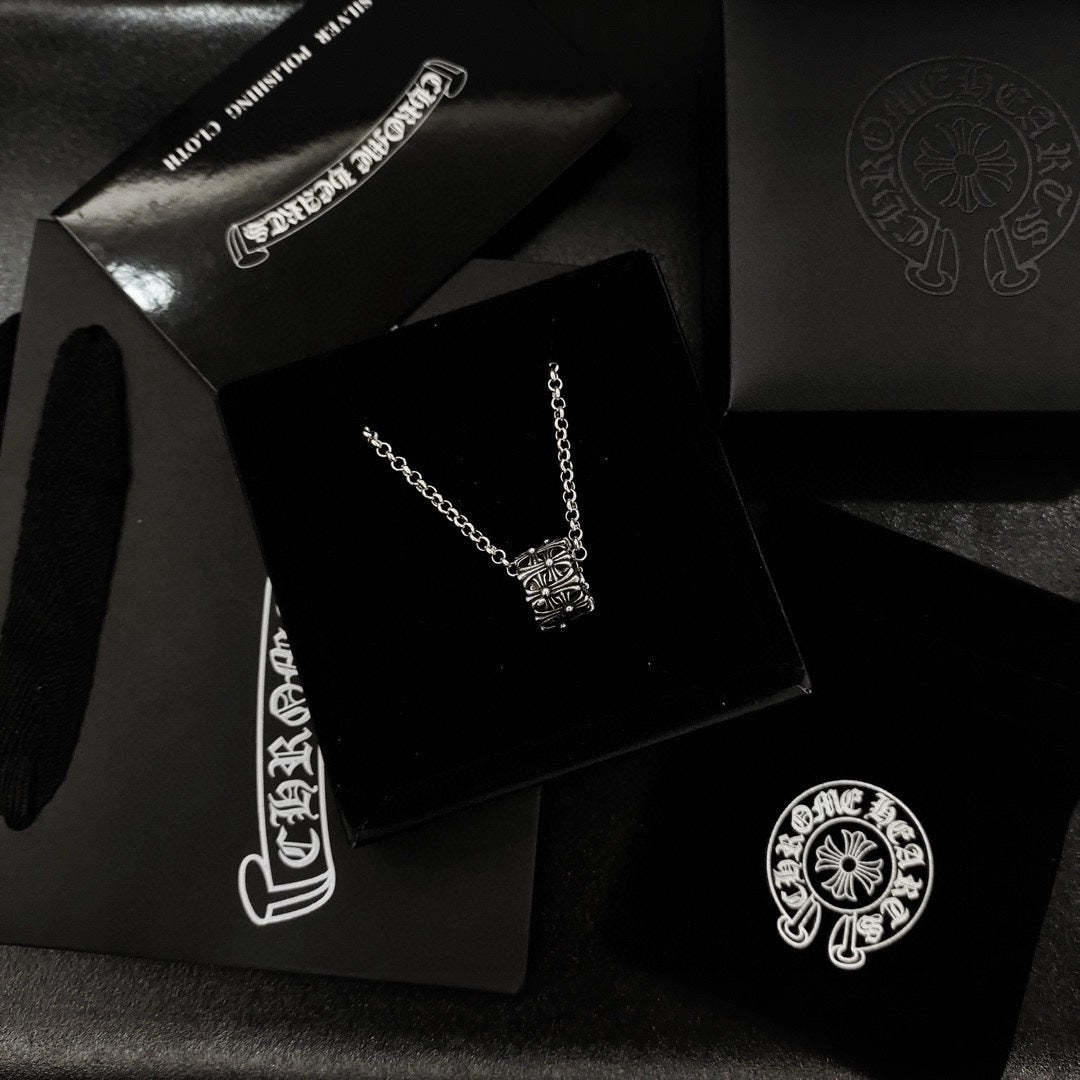 Chrome Hearts Small Engraved Pendant Necklace - album image 2