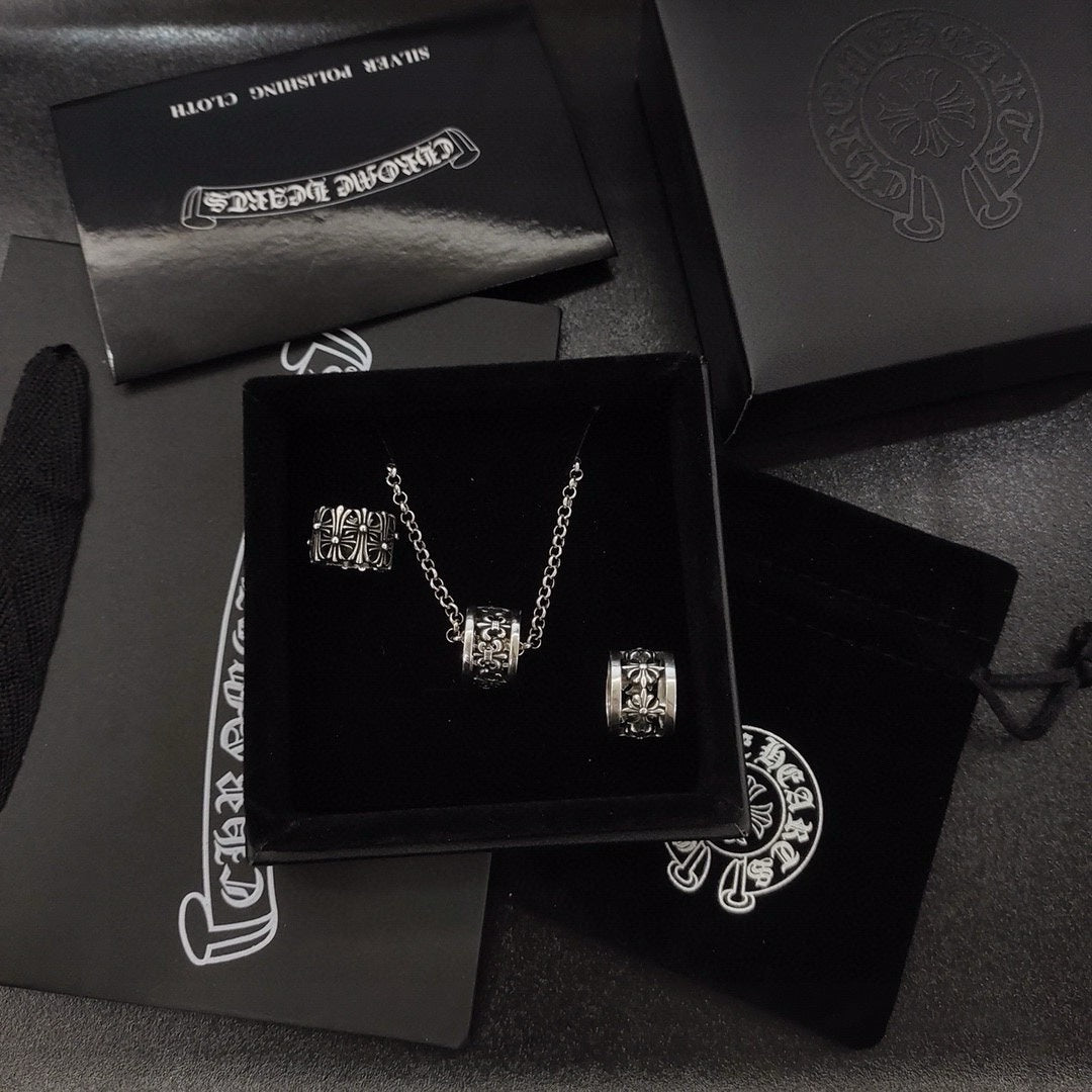 Chrome Hearts Small Engraved Pendant Necklace - album image 4