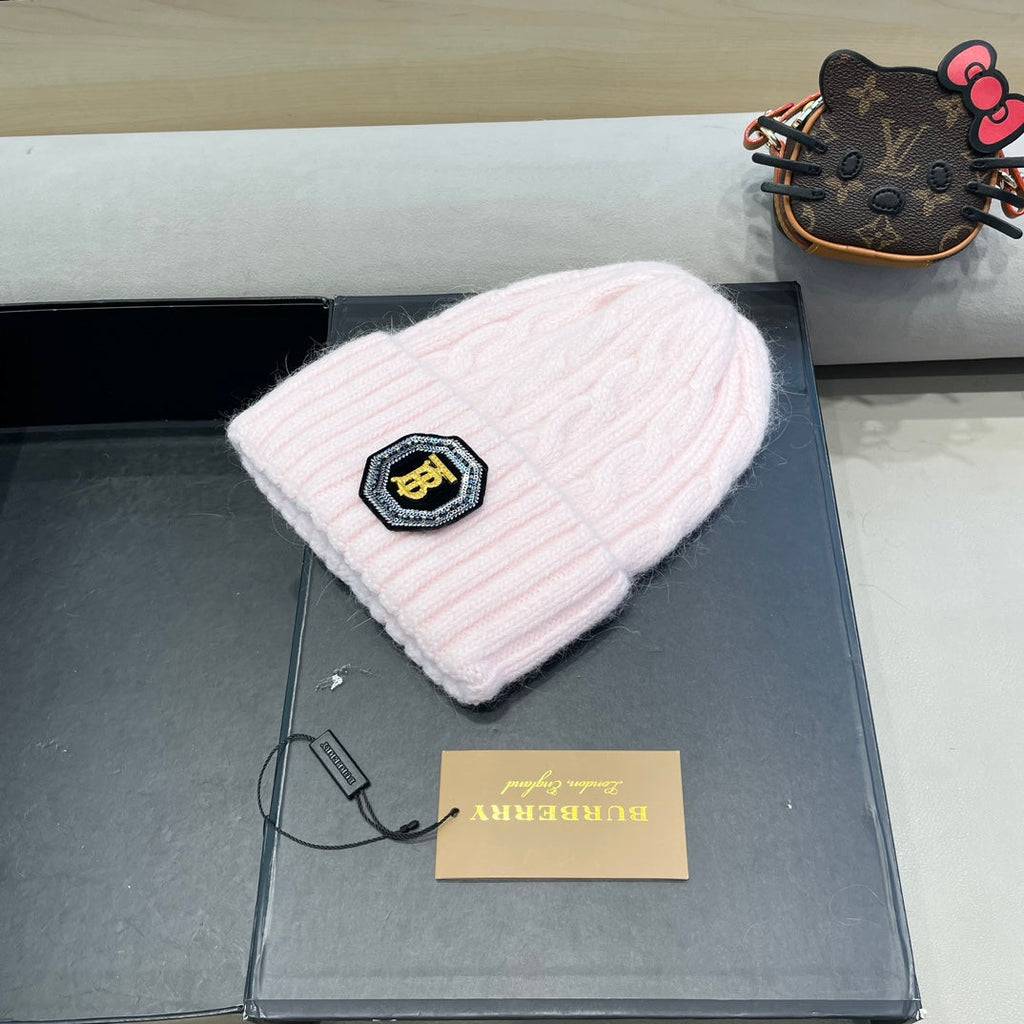 Burberry Cable Knit Patch Beanie - image 2
