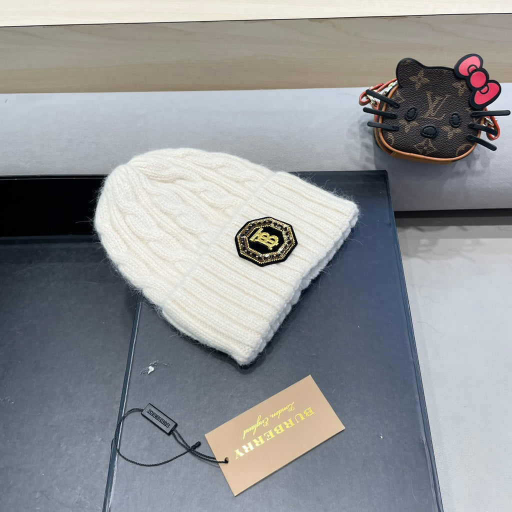 Burberry Cable Knit Patch Beanie - image 3