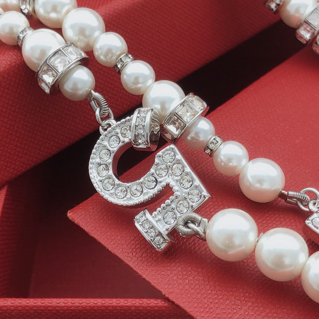 Chanel Pearl Crystal Accent Necklace - album image 4