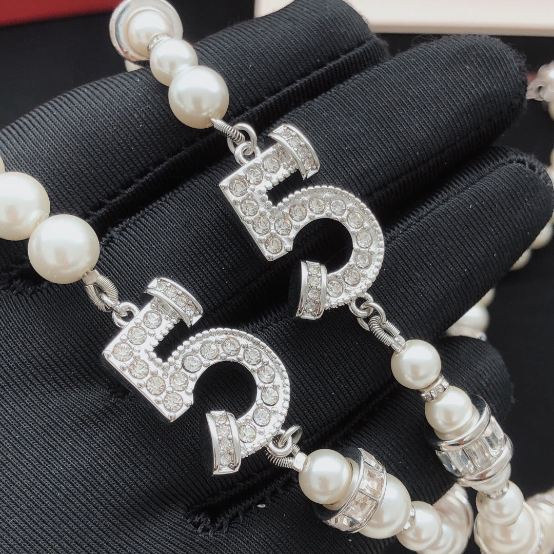 Chanel Pearl Crystal Accent Necklace - album image 6