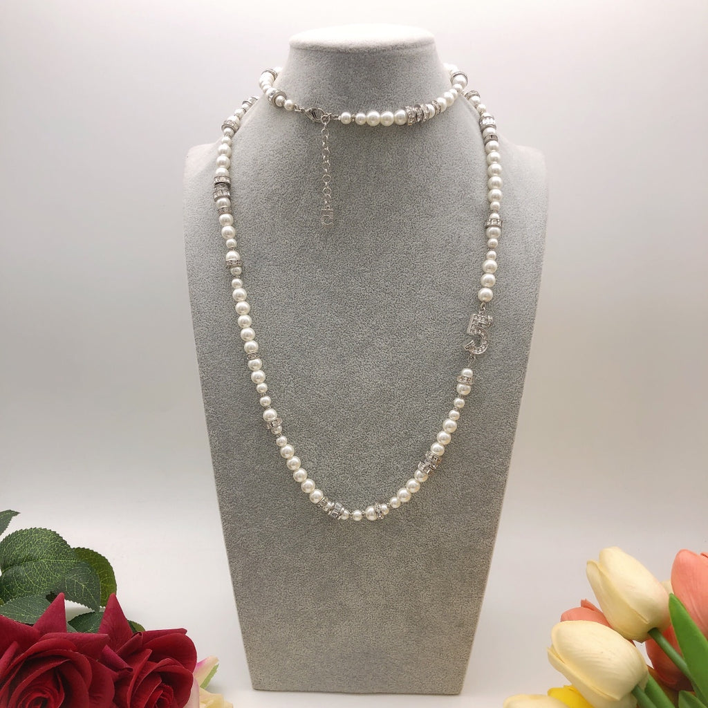 Chanel Pearl Crystal Accent Necklace - album image 10