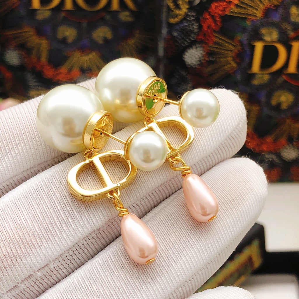 Dior CD Pink Drop Tribales Earrings - product image 4