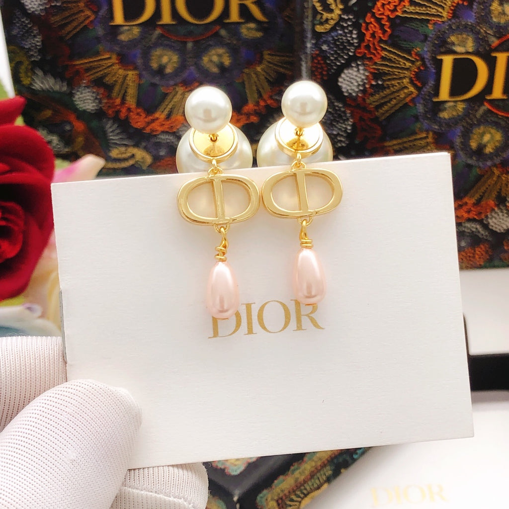 Dior CD Pink Drop Tribales Earrings - product image 2
