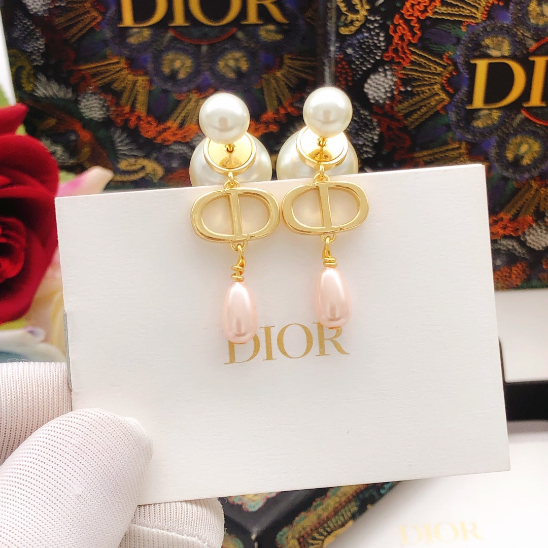 Dior CD Pink Drop Tribales Earrings - product image 2