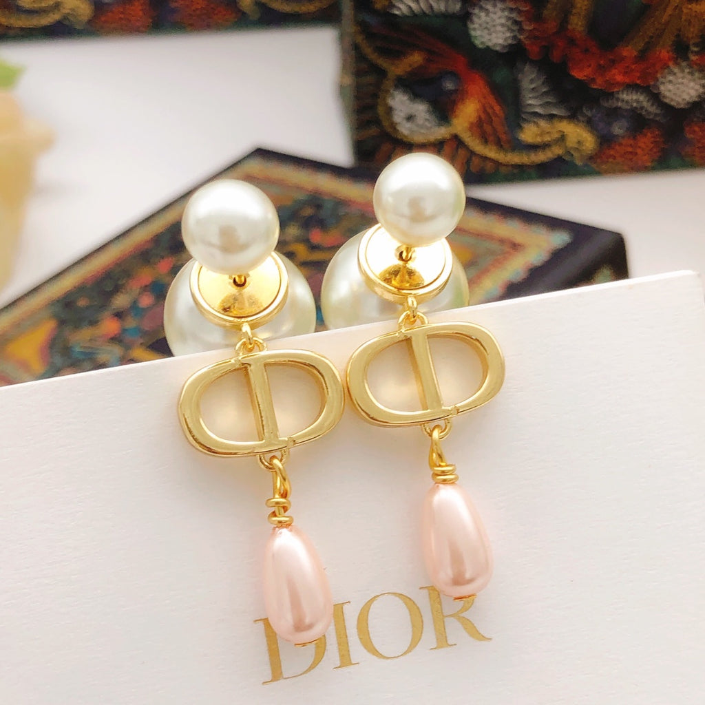 Dior CD Pink Drop Tribales Earrings - product image 1