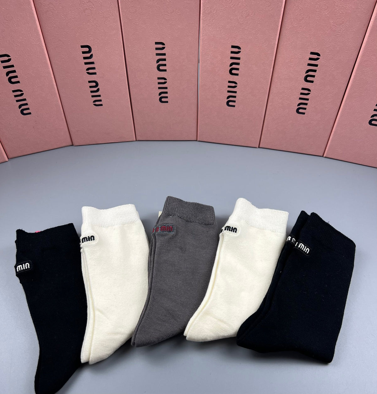Miu Miu neutral fine rib socks, image 7