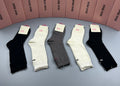 Miu Miu neutral fine rib socks, image 1