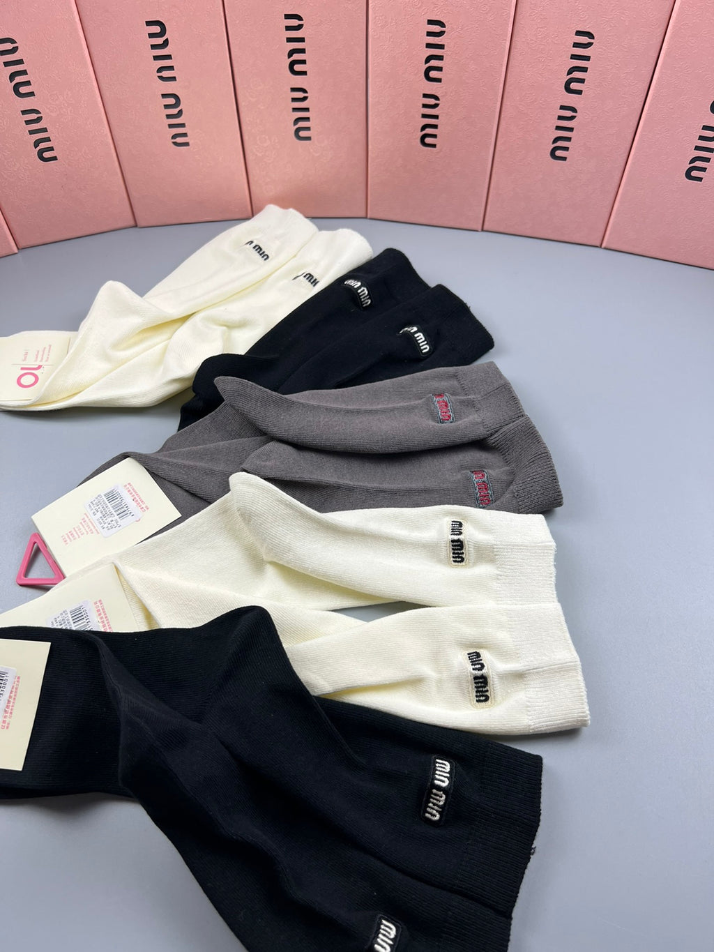 Miu Miu neutral fine rib socks, image 6
