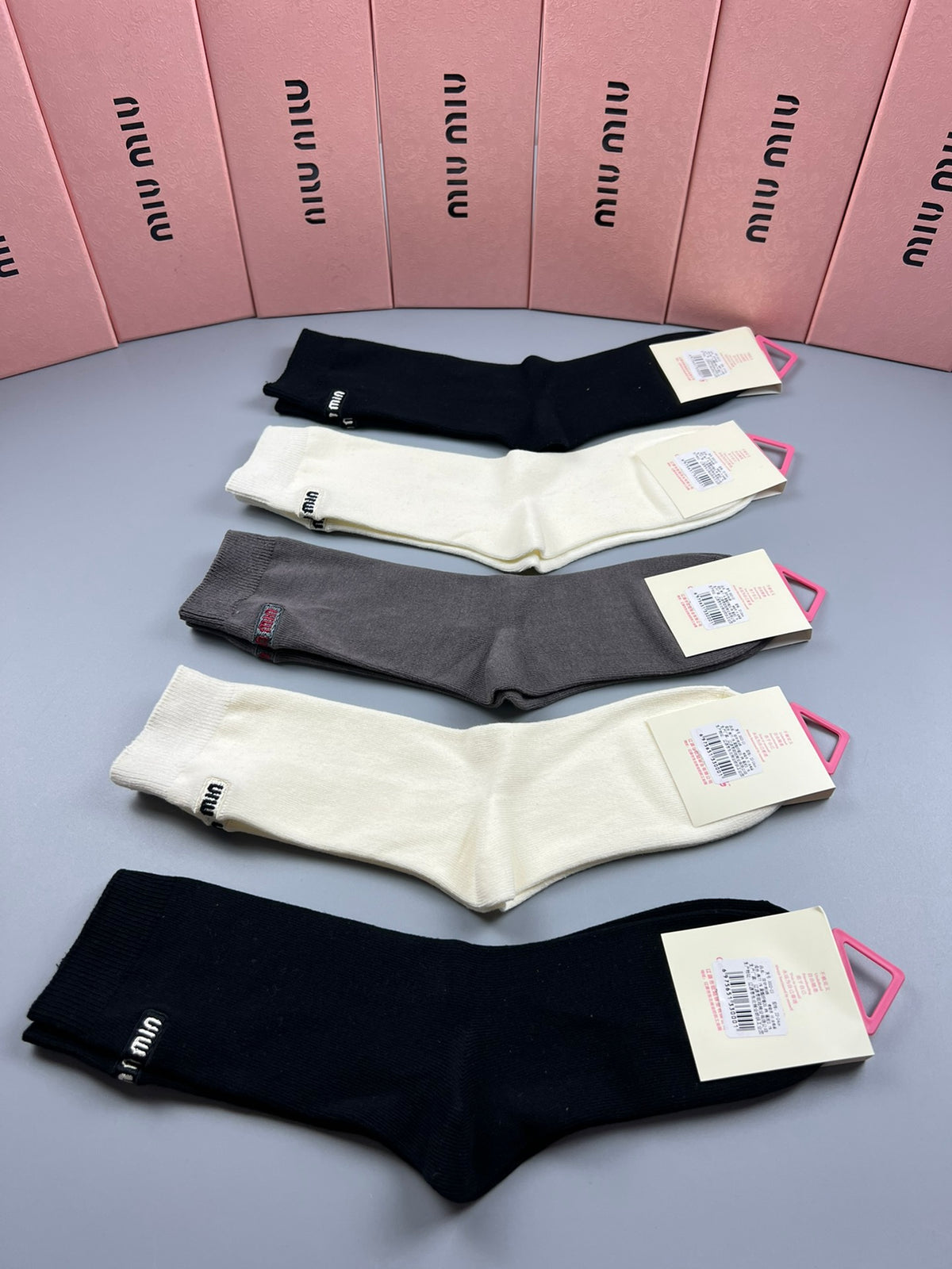 Miu Miu neutral fine rib socks, image 9