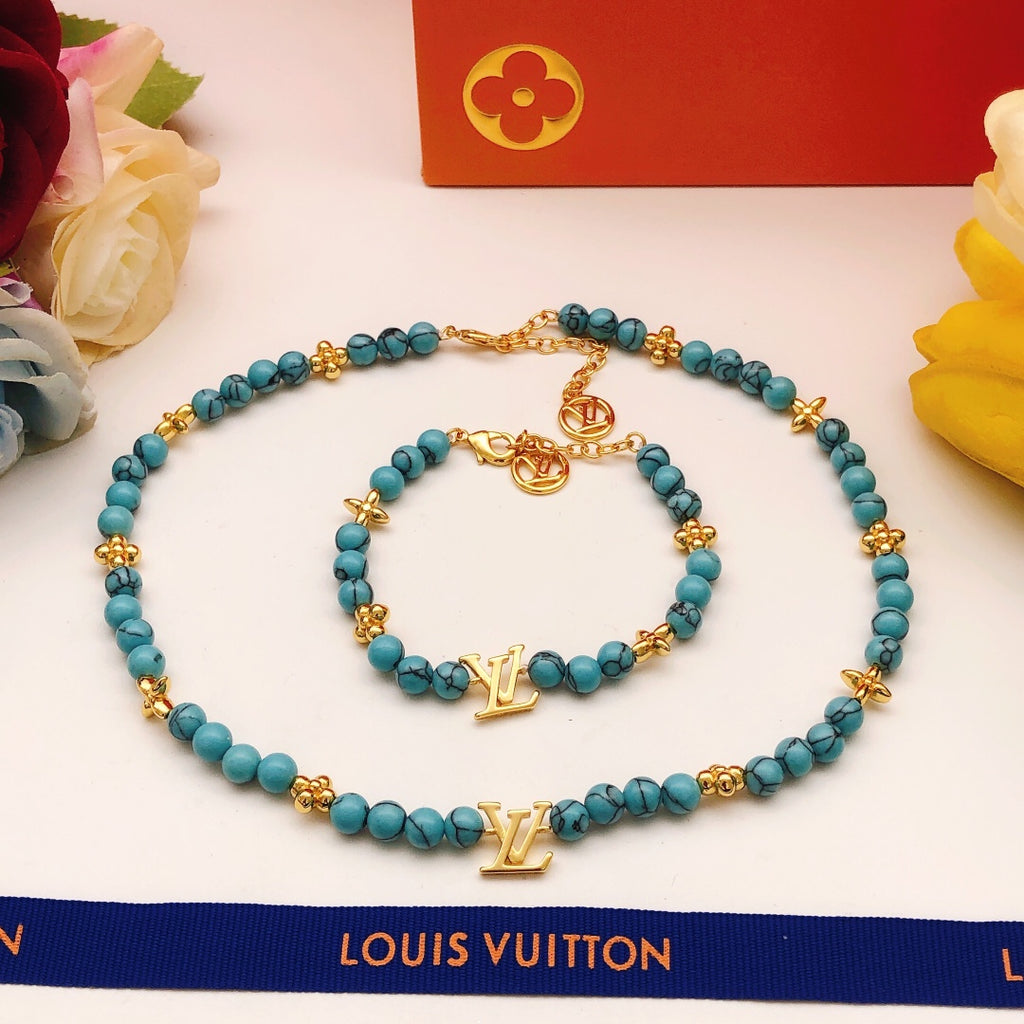 Louis Vuitton Blue Pearl Necklace - album image 5