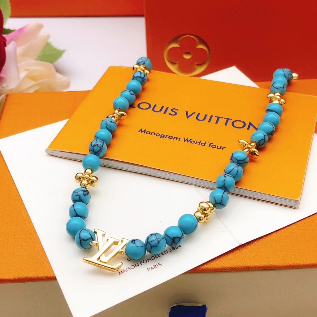 Louis Vuitton Blue Pearl Necklace - album image 2
