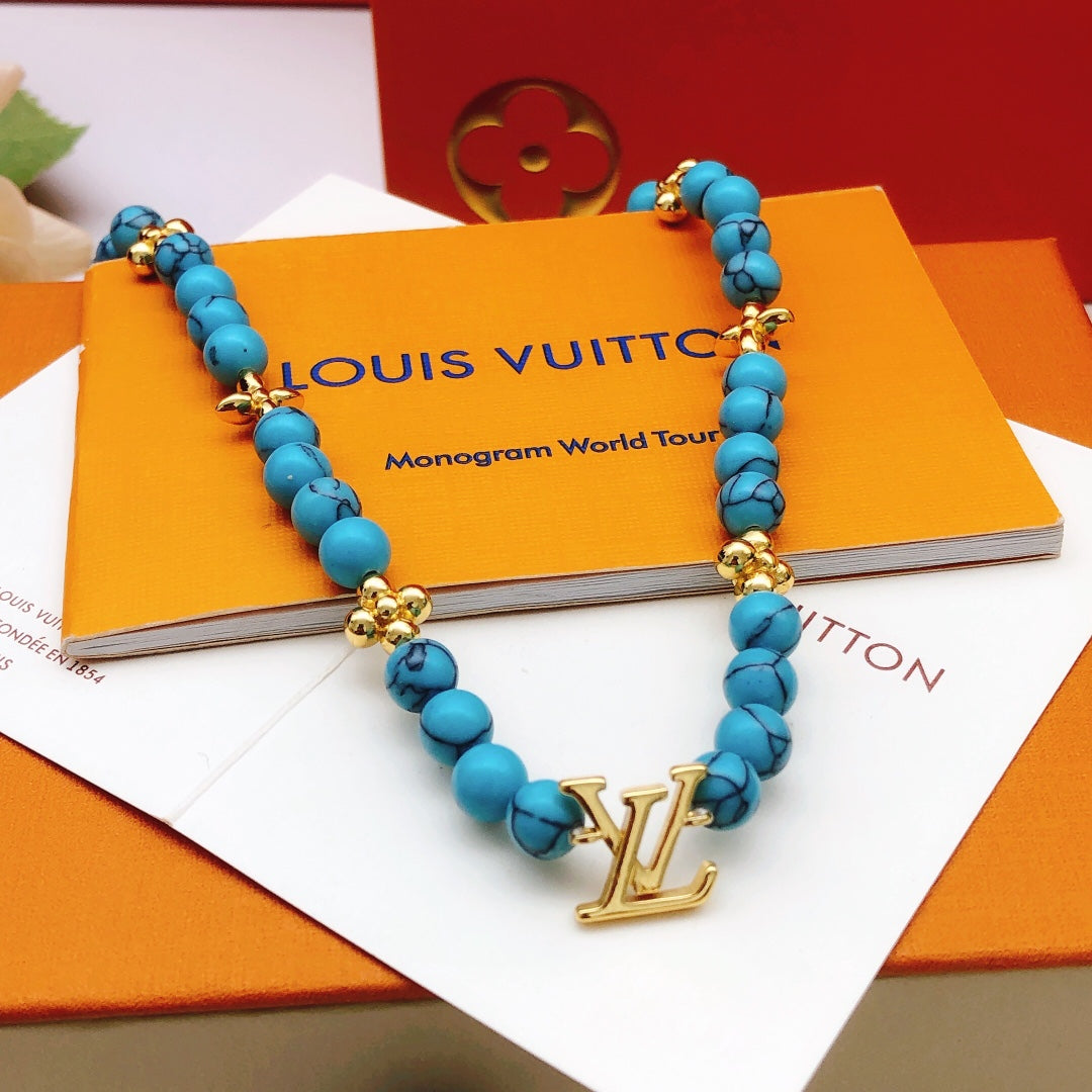 Louis Vuitton Blue Pearl Necklace - album image 1