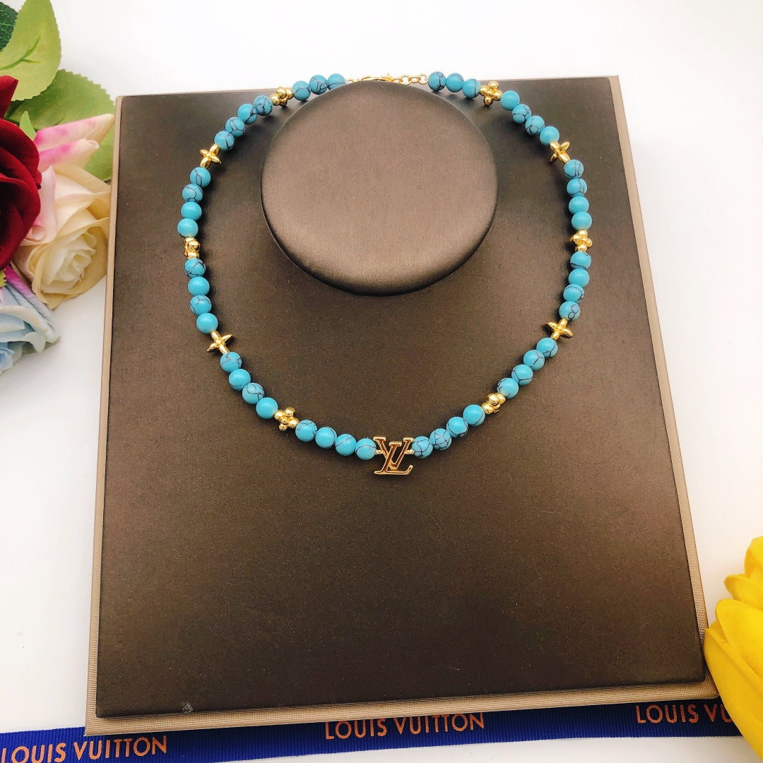 Louis Vuitton Blue Pearl Necklace - album image 6