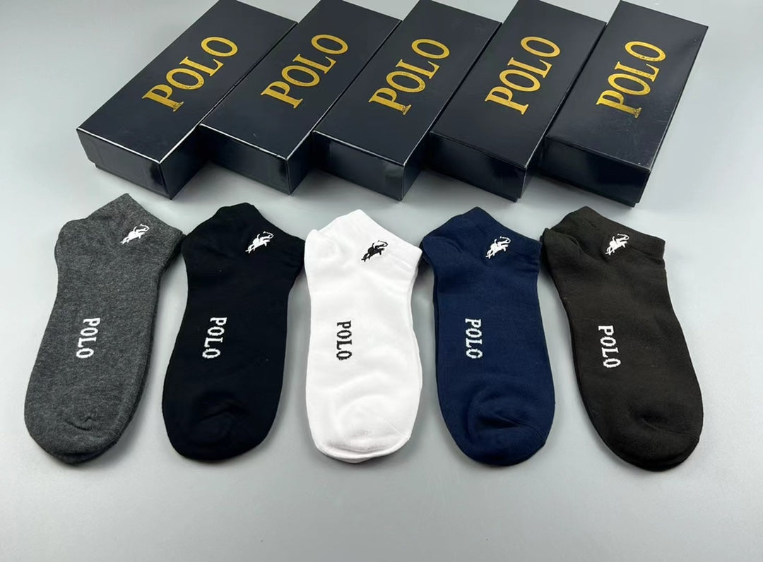 Polo Ralph Lauren neutral foot lettering ankle socks, image 1