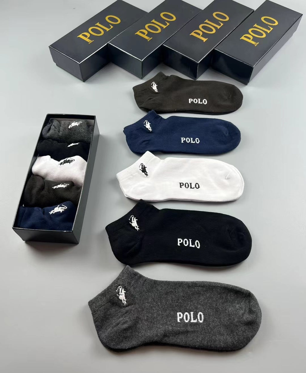 Polo Ralph Lauren neutral foot lettering ankle socks, image 9