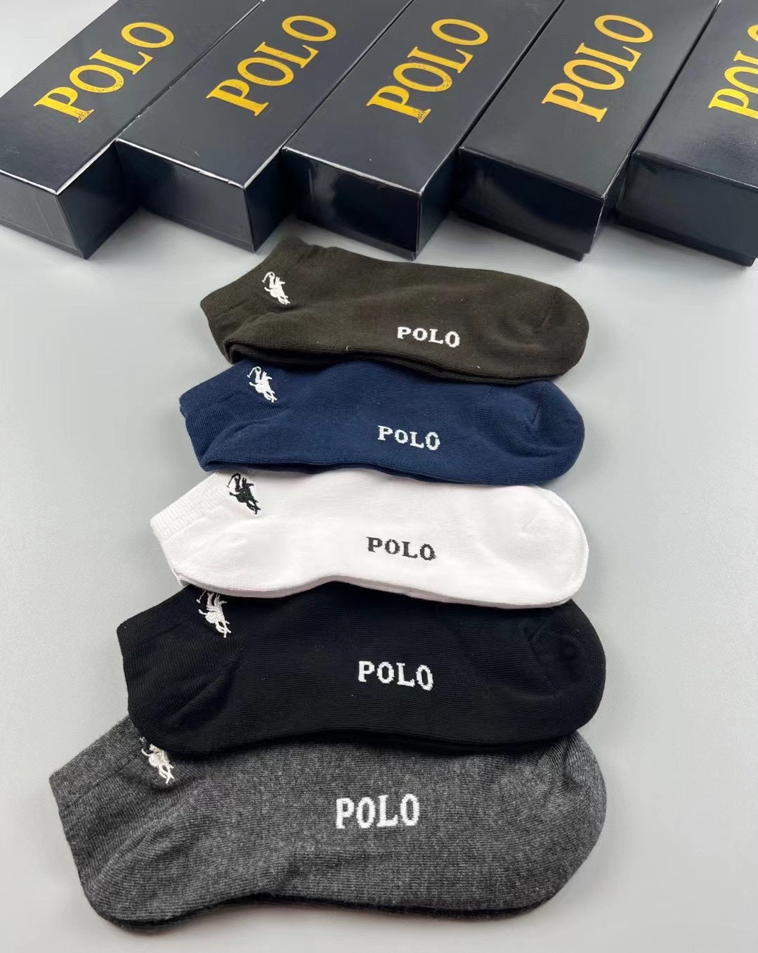 Polo Ralph Lauren neutral foot lettering ankle socks, image 8