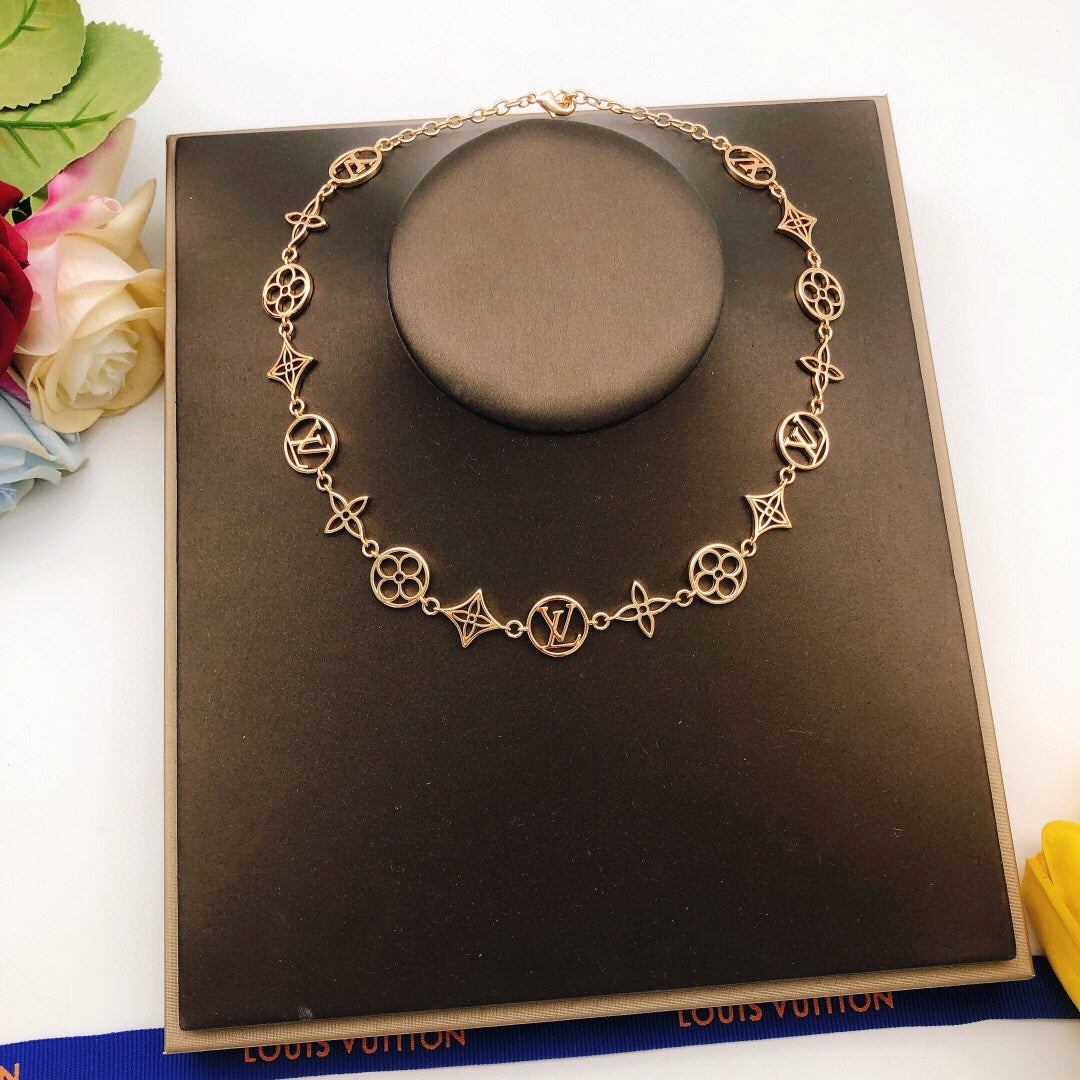 Louis Vuitton Rose Gold-Tone Gold-Tone Openwork Polished Necklace - album image 6