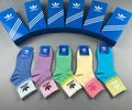 Adidas Blue Pastel Color Crew Socks - Boxed Set of 5 Pairs - image 1