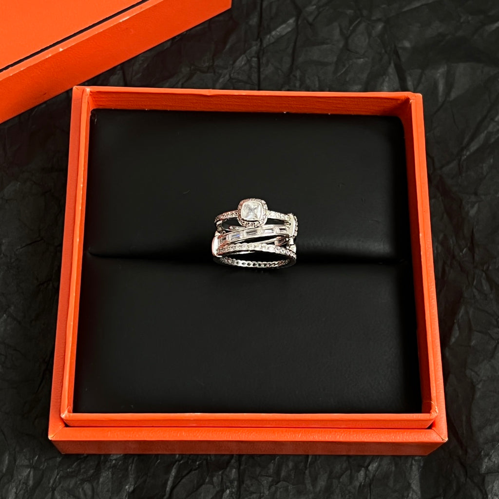 Hermès Silver-Tone Stacked Anchor Ring - album image 7