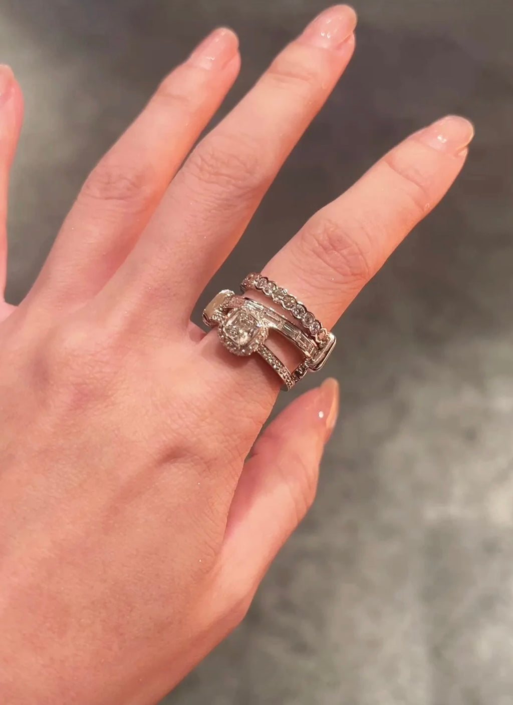 Hermès Silver-Tone Stacked Anchor Ring - album image 1