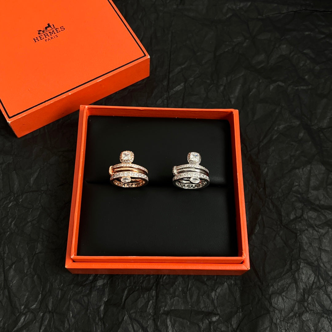 Hermès Silver-Tone Stacked Anchor Ring - album image 6