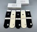 Loewe contrast small anagram crew socks - view 1