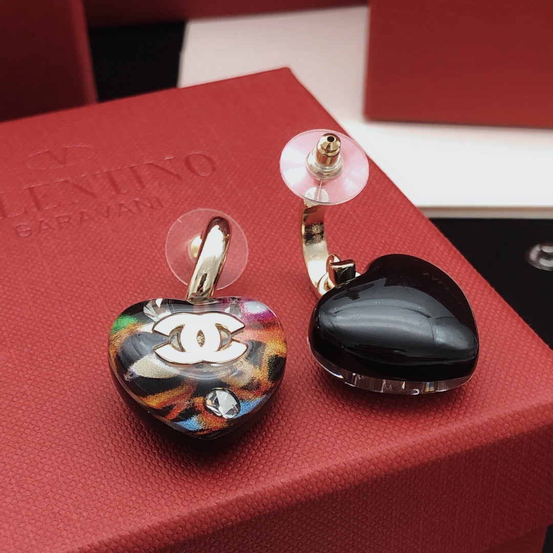 Chanel Gradient Heart Earrings - album image 4