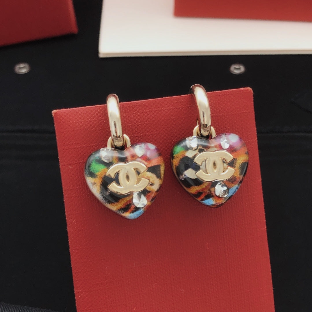 Chanel Gradient Heart Earrings - album image 8