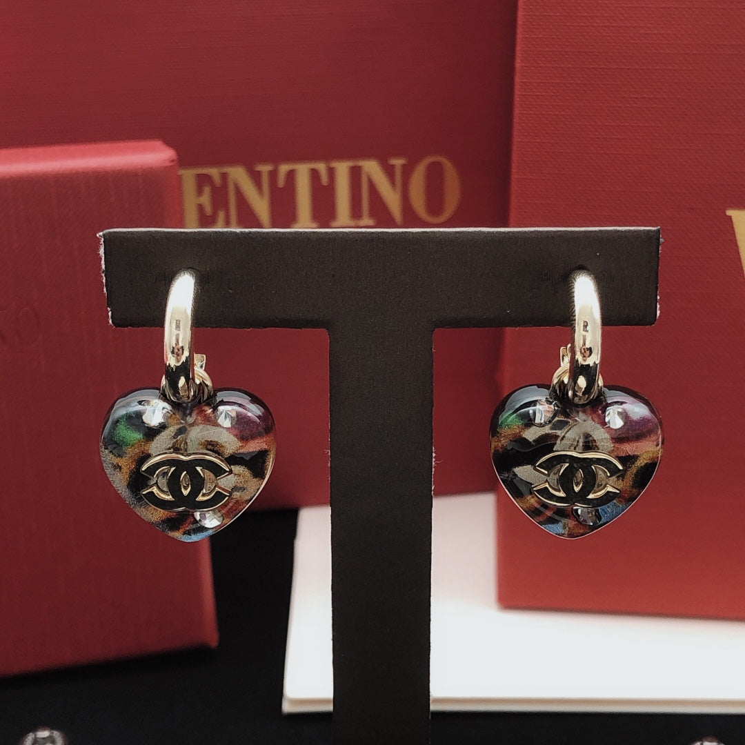 Chanel Gradient Heart Earrings - album image 6