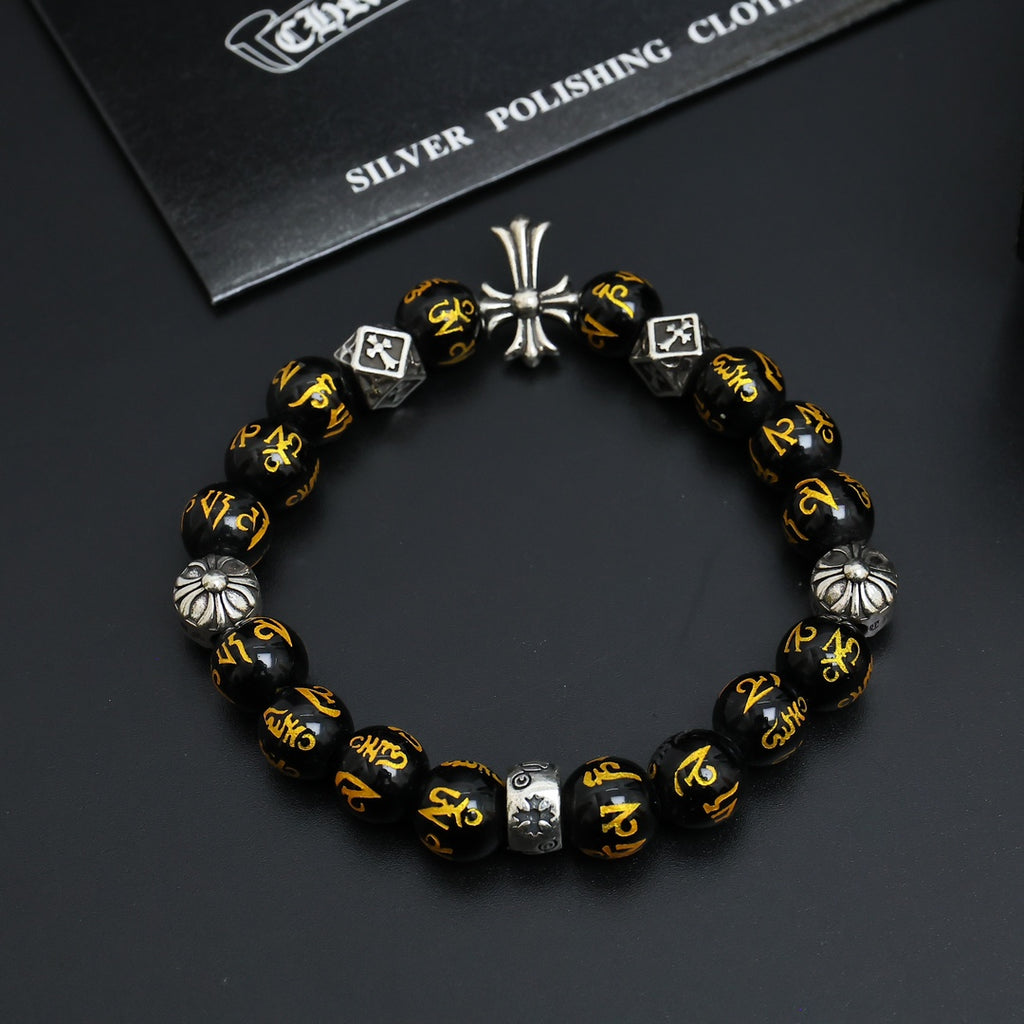 Chrome Hearts Dark and Amber Bead Wrist Bracelet - album image 4
