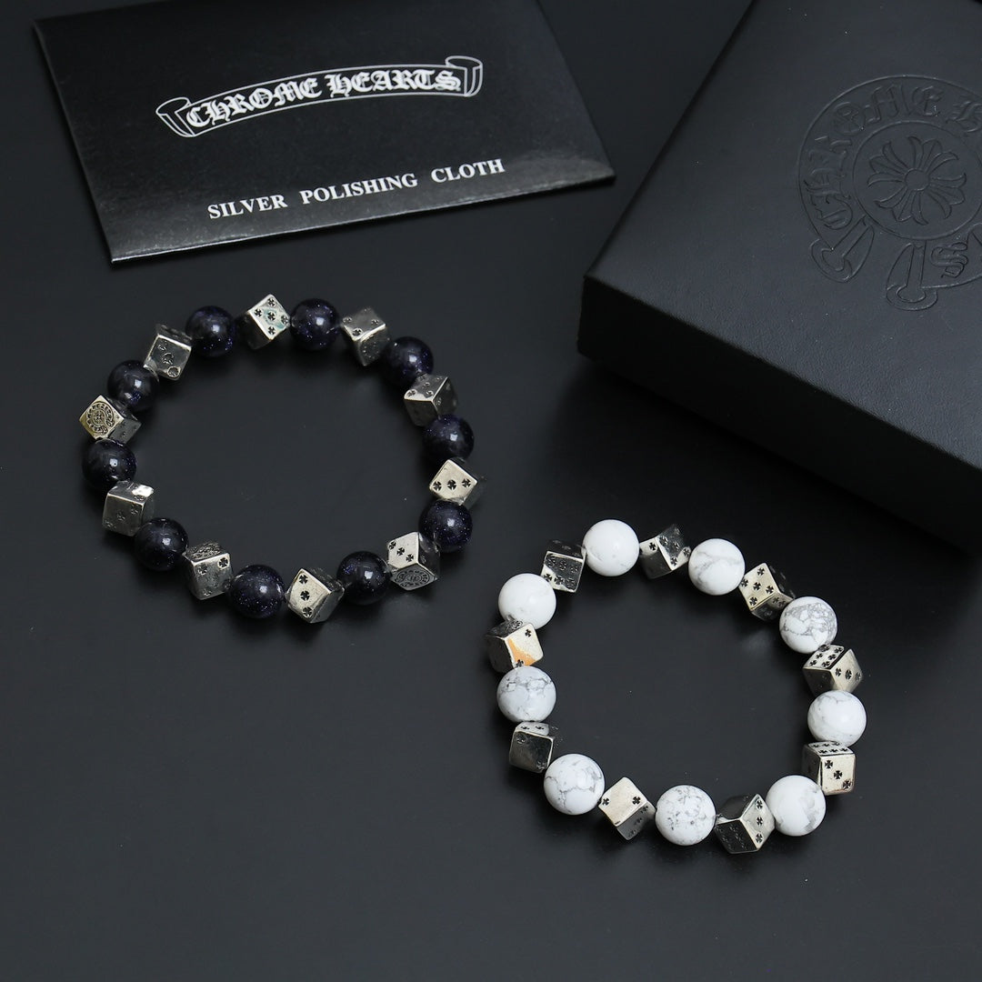 Chrome Hearts Monochrome Large Bead Bracelet - album image 6